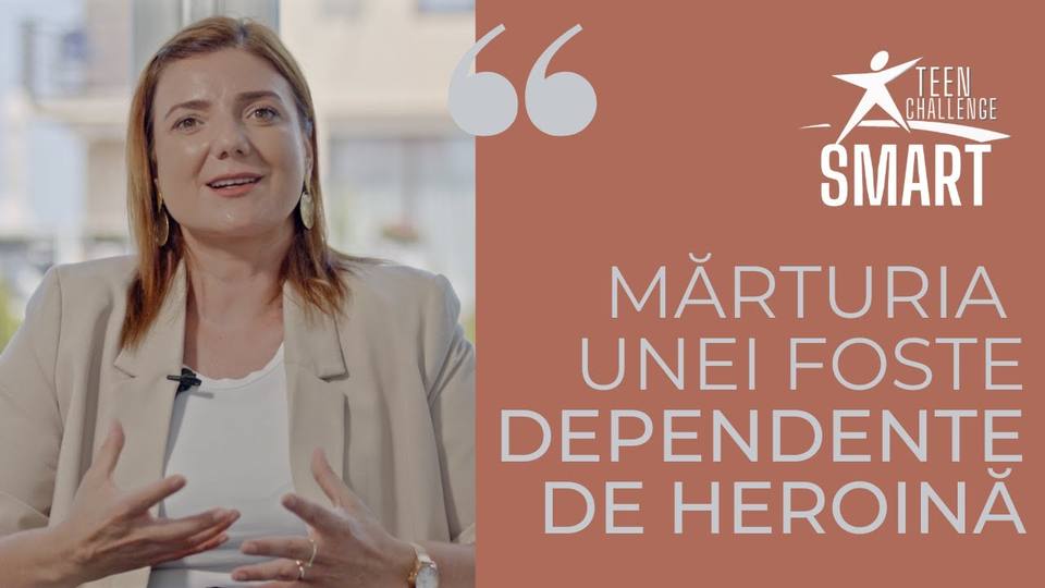 Cadru din mărturia filmată: De la dependență de heroină, la ajutor pentru dependenți