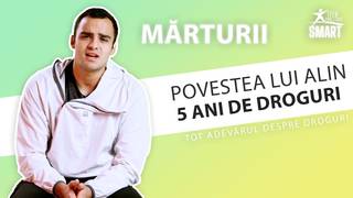 Cadru din mărturia filmată: Legale la 13 ani: „la prima supradoză mi-au furat telefonul” — povestea lui Alin